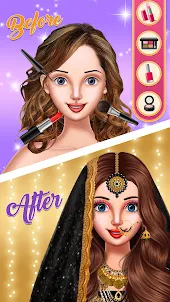 Maquiagem de noiva indiana