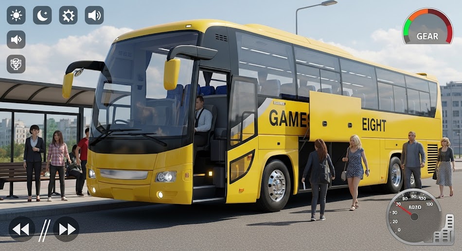 #9. Bus game: City Bus Sim G8 (Android) 由: GamesEight