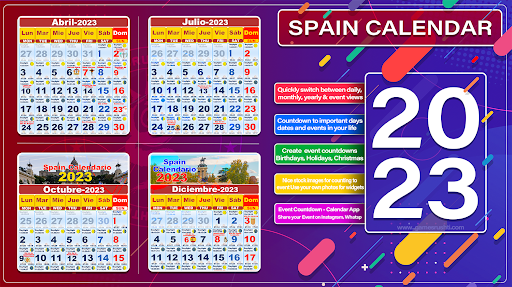 Android application España Calendario 2023 screenshort