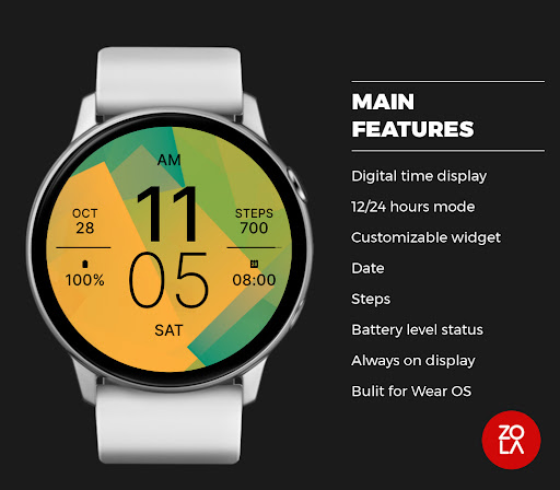 Yellow Green Fit Watch Face Screen 2
