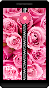 Pink Rose Zipper Screen For Pc – Free Download In Windows 7, 8, 10 And Mac 1