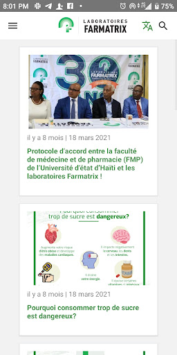 Laboratoires Farmatrix Screen 2