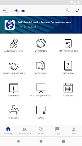 APA Meetings Screen 3