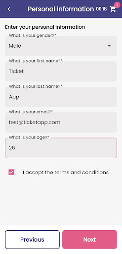 Ticketapp Sale Screen 3