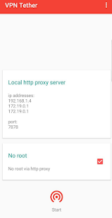 VPN Tether (share VPN connecti Screenshot