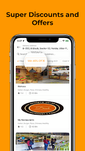 Food Carrier User Screen 3