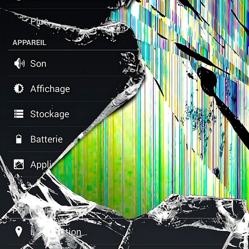 Broken screen wallpapers Logo