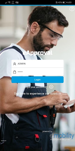Android application eApproval screenshort