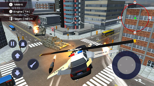Flying Car Police Game