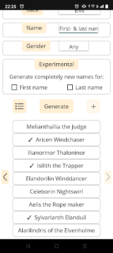Universal Name Generator Screenshot
