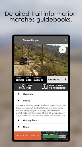 Android application FunTreks 4x4 Offroad Trails screenshort