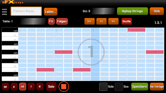 uFXloops Musik Studio Screenshot