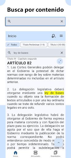 Android application Constitución Española Pro screenshort
