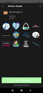 Screenshot 2 Stickers del Día del Padre par android