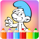 How to color Smurfs icon