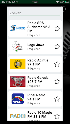 Android application Radio Suriname screenshort