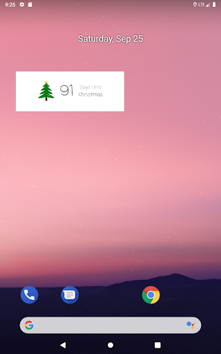 Android application Christmas Countdown Widget screenshort