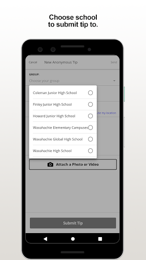 Waxahachie ISD Tips Screen 2