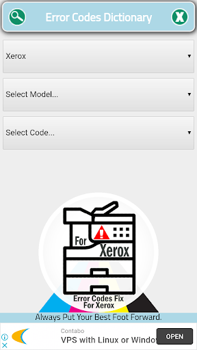 Printer Error codes Screen 2