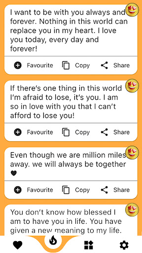 Love Messages : Romantic Quote Screen 3