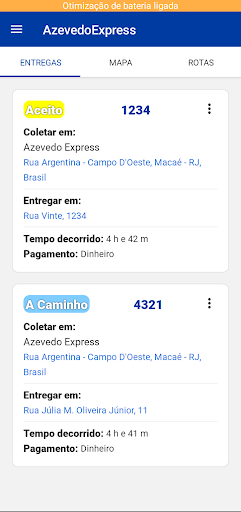 Azevedo Express Entregador Screen 2