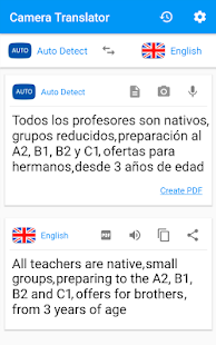 Übersetzer Kamera - Bilder Übersetzung PDF Scanner Screenshot