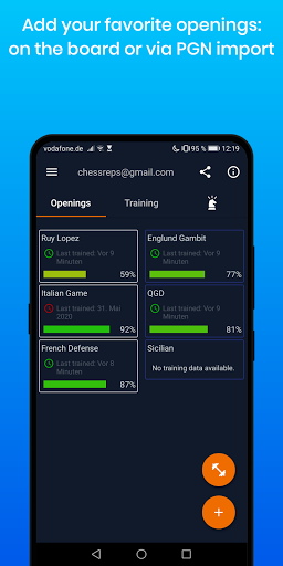 Android application Chess Reps screenshort