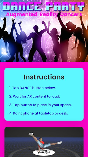 Android application AR Dance Party screenshort