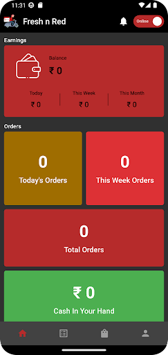 Android application Fresh n Red Delivery screenshort