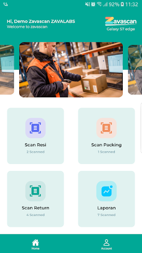 Android application ZAVASCAN Scan Resi Anti Double screenshort