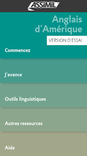 Android application Apprendre Américain Assimil screenshort