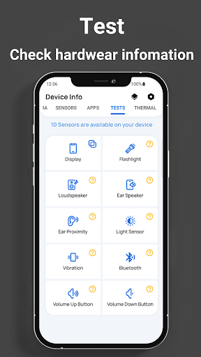 Screenshot of Device info: View system info