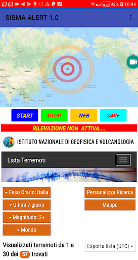Android application SISMA ALERT 1.0 screenshort