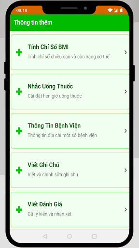 Lịch Sức Khỏe Screen 2