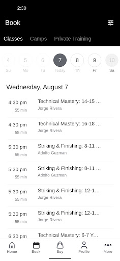 Invictus Soccer Performance Screen 2