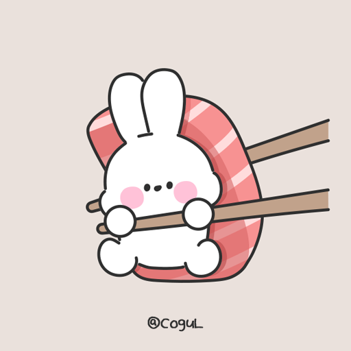 카카오톡 테마 - 참치초밥 바니_라인 logo