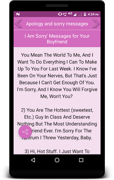 Apology and sorry messages