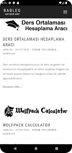 BABLEG App Screen 3