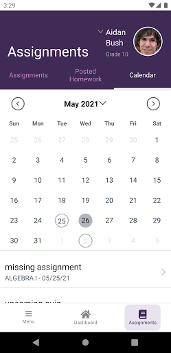 ProgressBook Parent/Student Screen 3