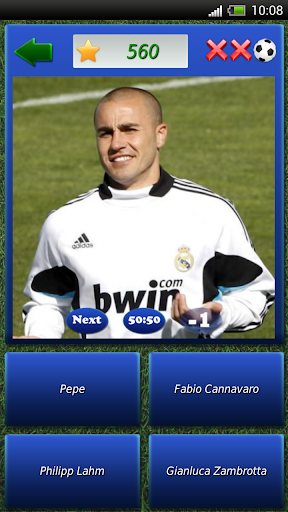 Guess the footballers Screen 2