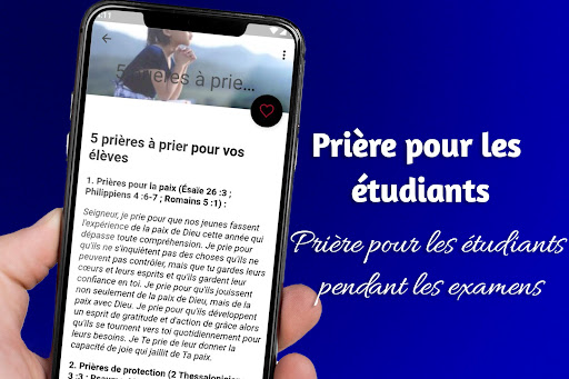 Prière pour les étudiants Screen 2