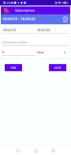 Android application My Life In Order screenshort