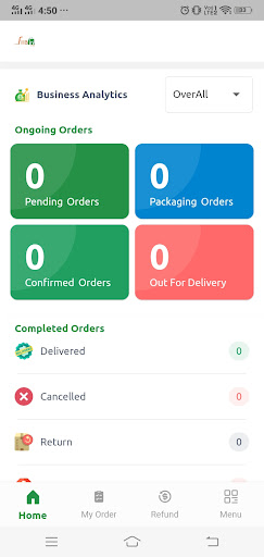 Android application FILLBIN SELLER APP screenshort