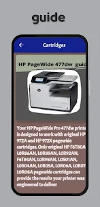 HP PageWide 477dw guide