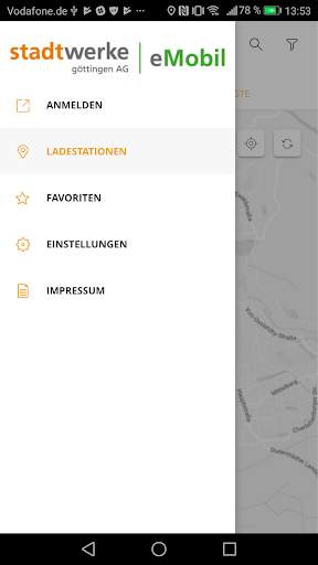 SWG eMobil-App Screen 2