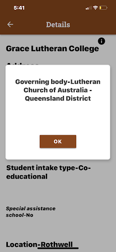 Android application Queensland Schools Directory screenshort