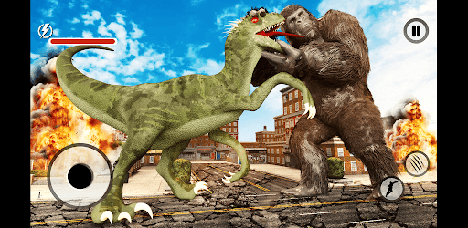 Dino T-Rex Vs Kong Fight Game