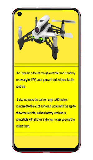 Android application Parrot Mambo Drone Guide screenshort