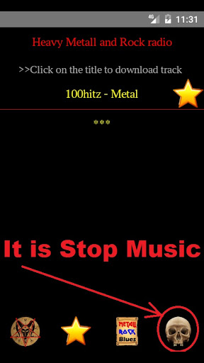 Heavy Metal & Rock music radio Screen 2