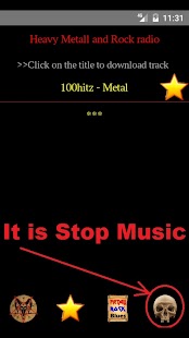 Heavy Metal & Rock music radio Captura de pantalla